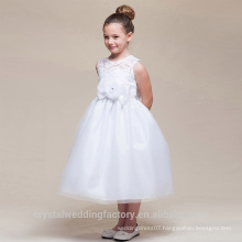 Children Wedding 2-12 Years Old Fashionable girls Birthday Long Lace Ball Gown Flower Girl Dresses Pattern Kids Party Wear LF06